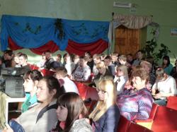 Участники встречи — учащиеся и преподаватели техникума